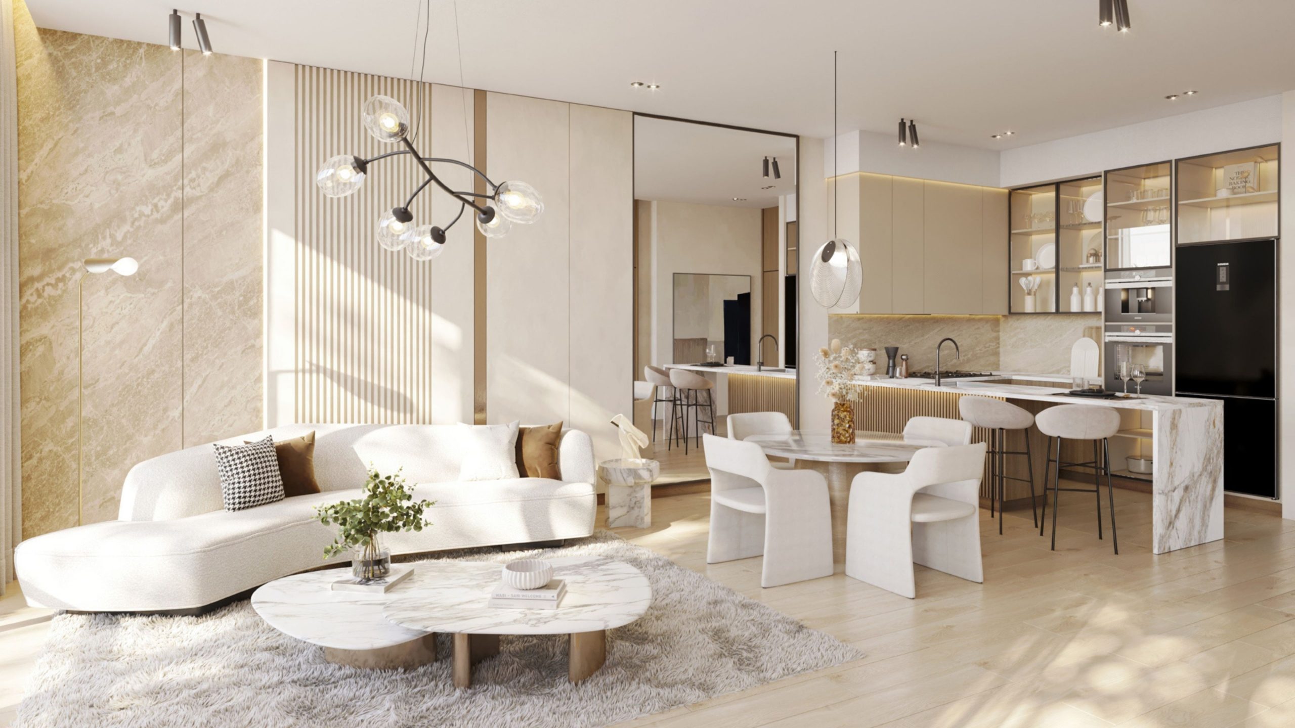 Living Room Kitchen Scaled